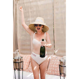 Women's Amaryllis Wide & Short Brim Grosgrain Ribbon Sun Hat