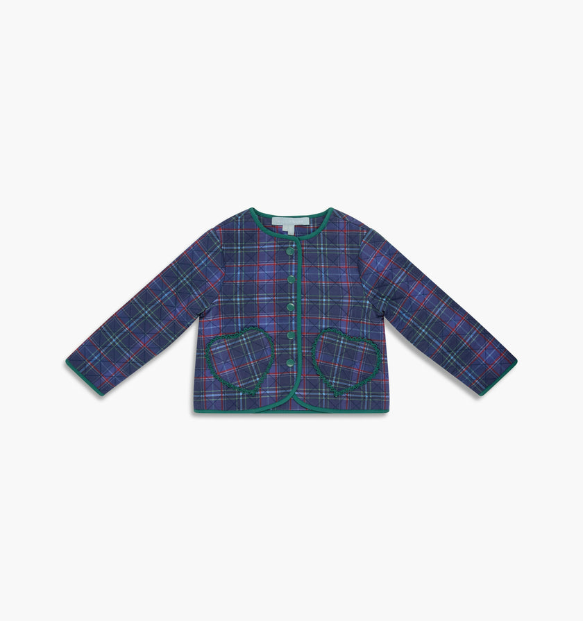 The Tiny McNally Jacket -  Autumn Tartan Navy