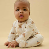 Petit Croissant Clever Zip Baby Pajamas