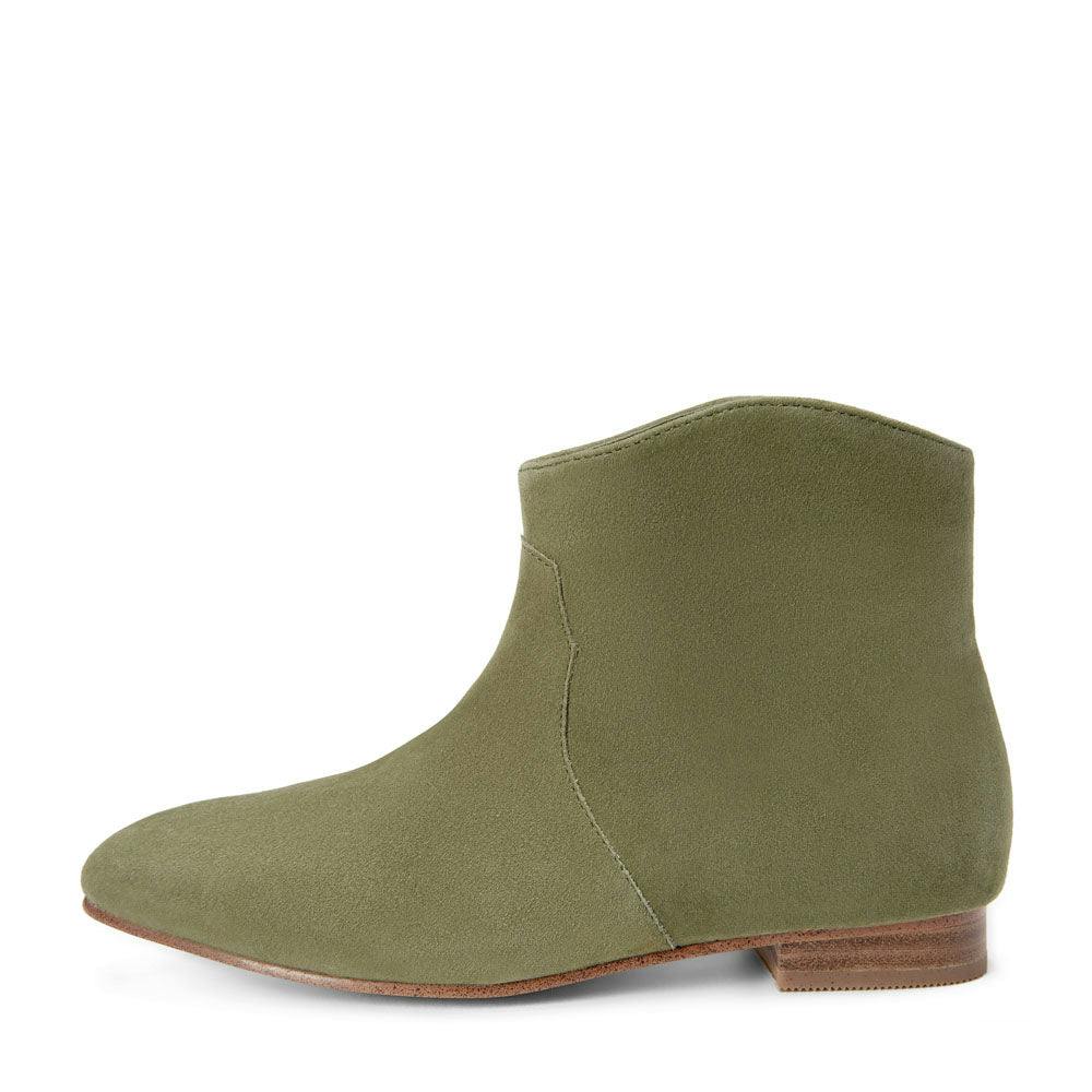 Cassie Velvet Suede Pointed Toe Ankle Boots