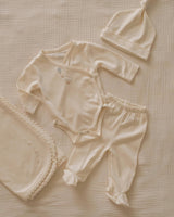 Pima Embroidered Bundle Set in Goose