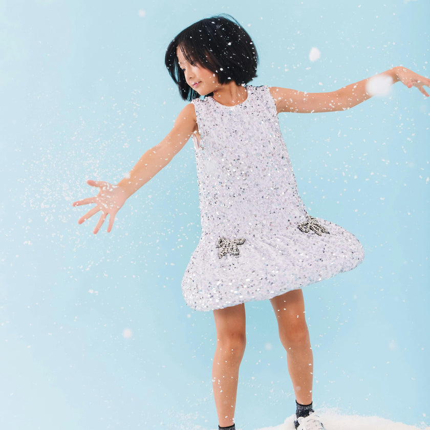 Shimmer Bow Party Dress