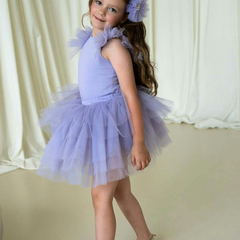 Purple Bloom Tutu Set
