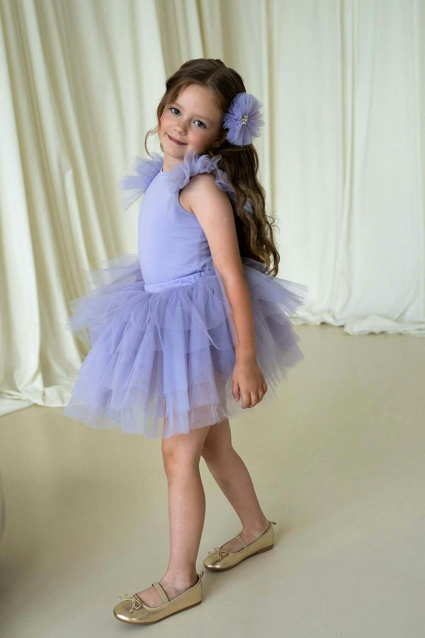 Purple Bloom Tutu Set