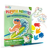 Playful Painters Easy Watercolor Painting Kit - Chills & Thrills Dinos