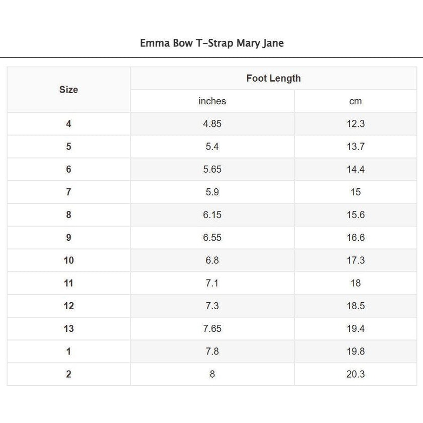 Emma Bow T-Strap Mary Jane