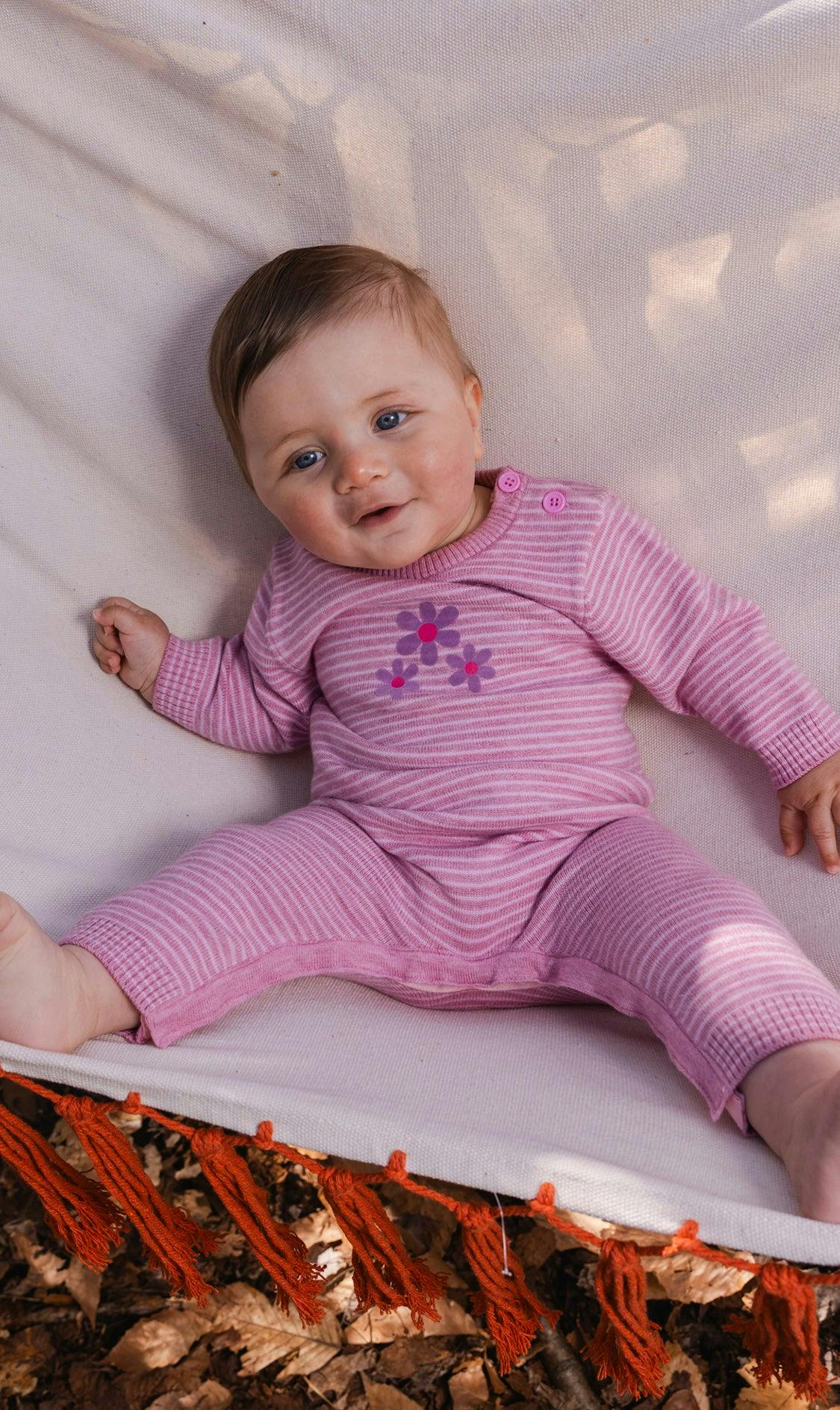 Knitted Romper Dusty Pink