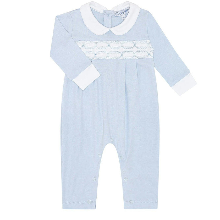 Signature Smocked Boys Playsuit