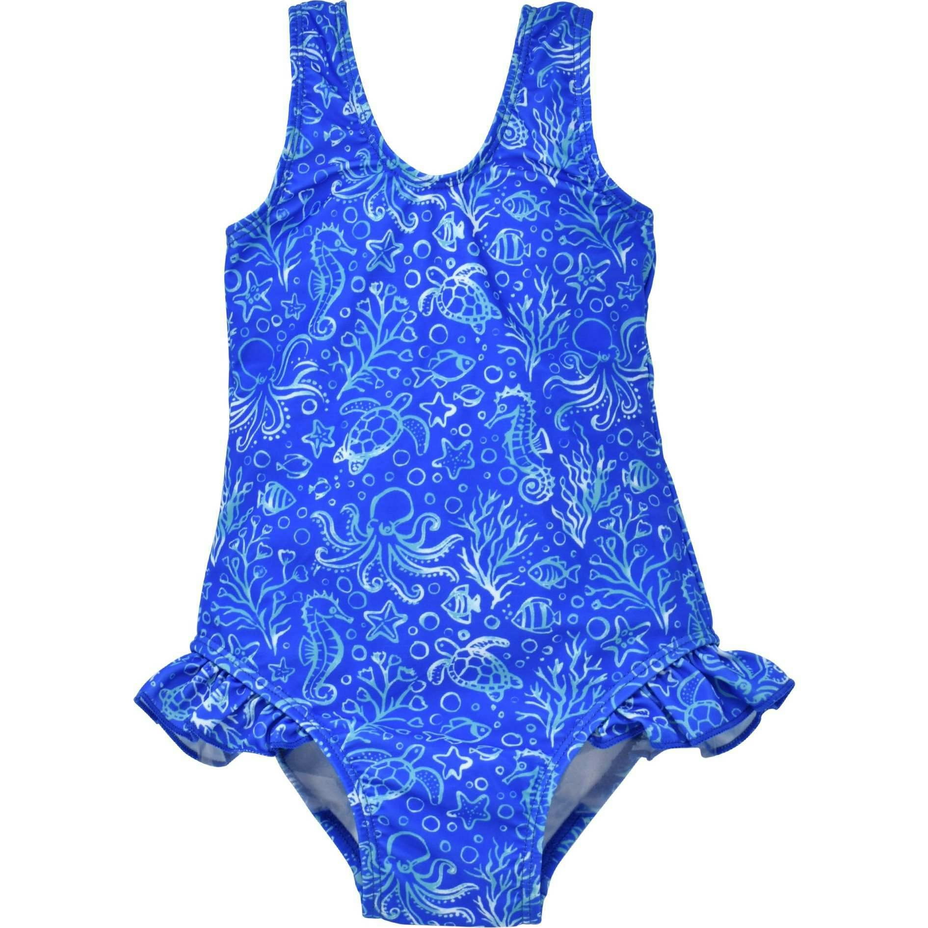 UPF 50+ Delaney Hip Ruffle Swimsuit