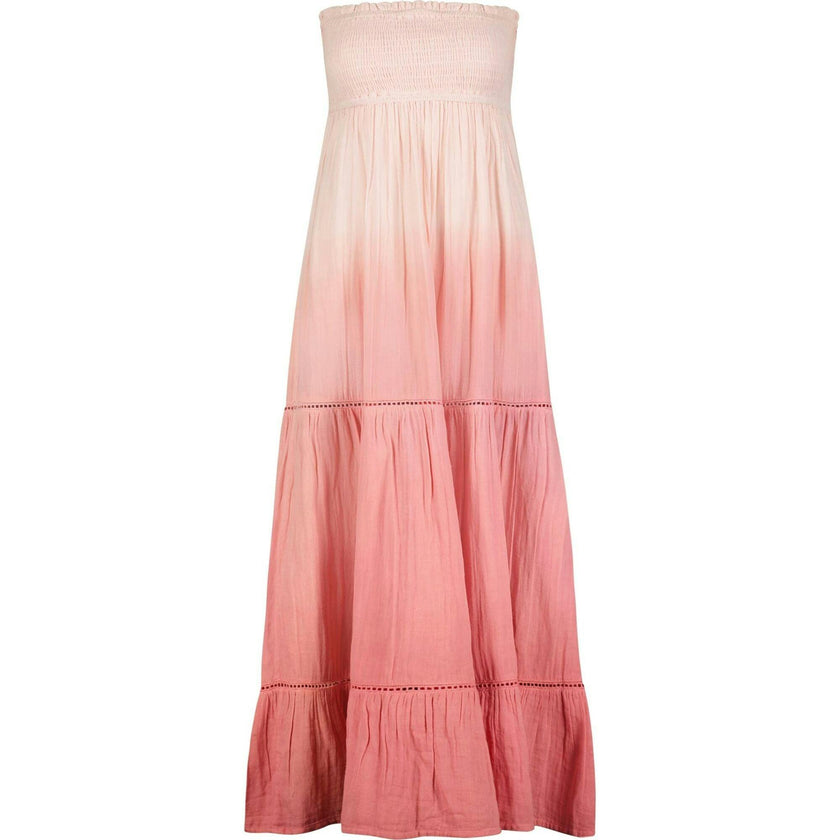 Fati Women's Strapless Maxi Dress Rose Ombre