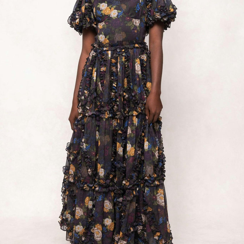 Layla Dress in Winter Floral