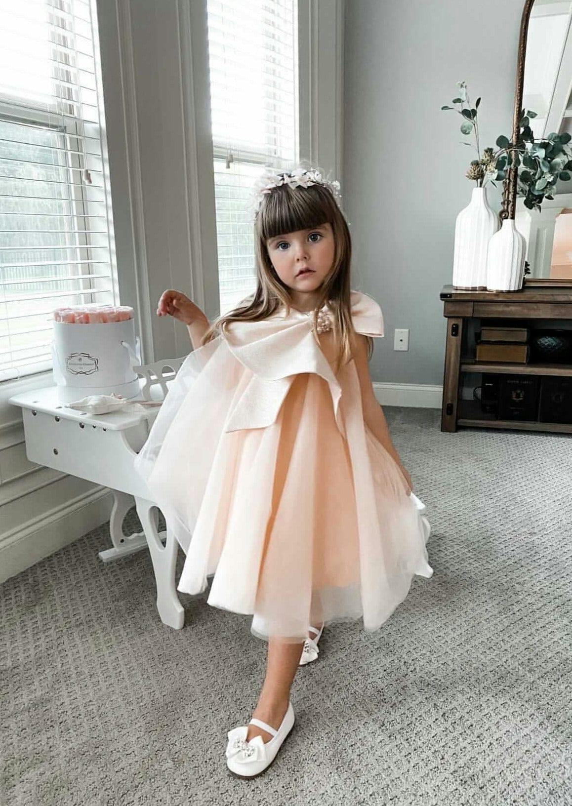 Jackie Peach Dress