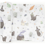 Cotton Muslin Swaddle Blanket - Fall Friends