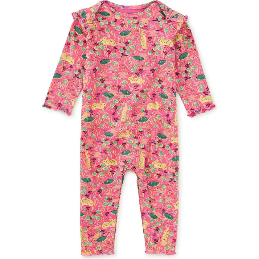Ruffle Shoulder Baby Romper