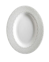Pickle Dish ZIG ZAG  White diam. 9"