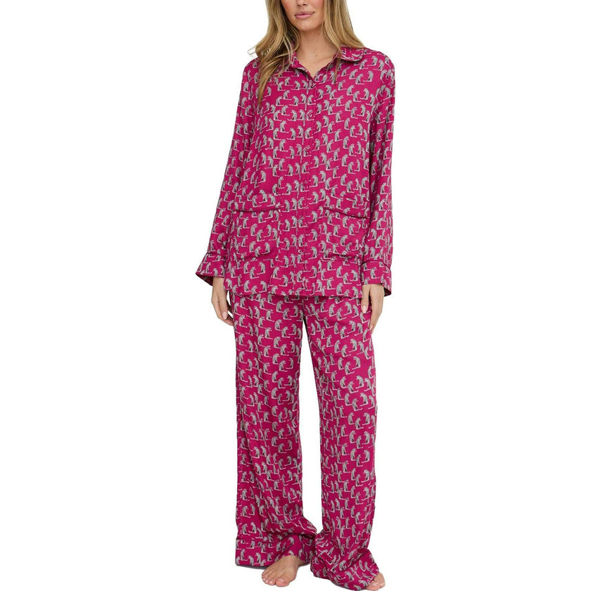 Evie Long Sleeve Print Pajama Set