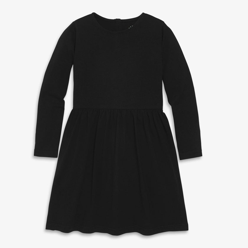 Kids long sleeve perfect pocket dress