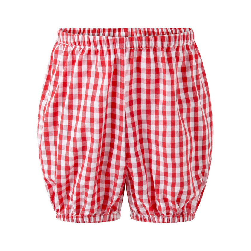 Red Gingham Bow Dress and Bloomers