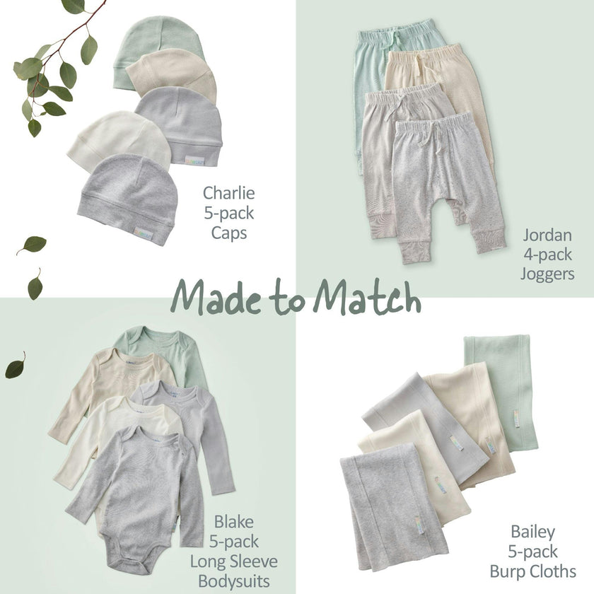 AVERY 5-Pack Short Sleeve Bodysuits