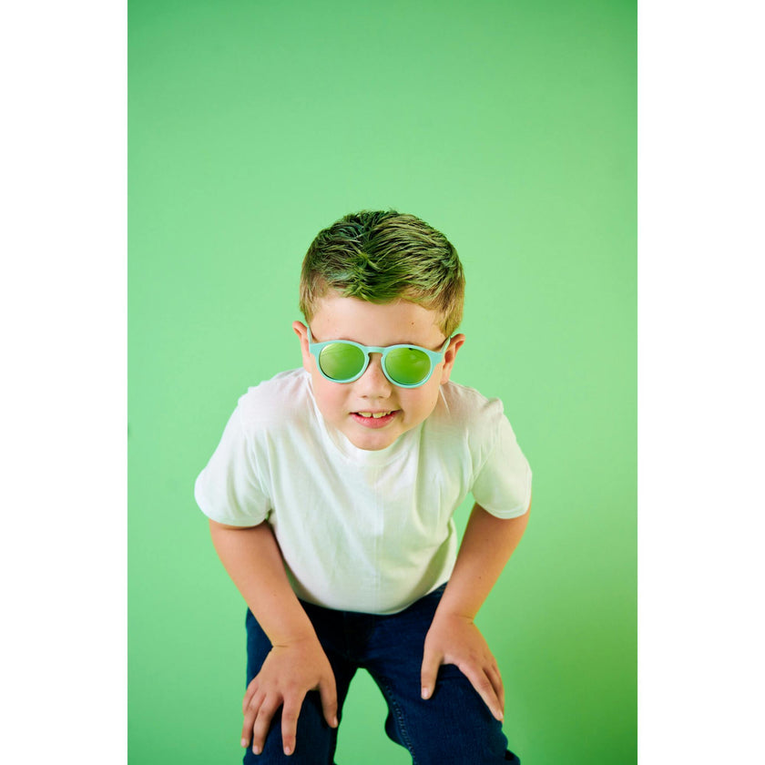 Polarized Keyhole: Seafoam Mirrored Lens