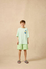 Organic Sunday Tee in Frosty Jade