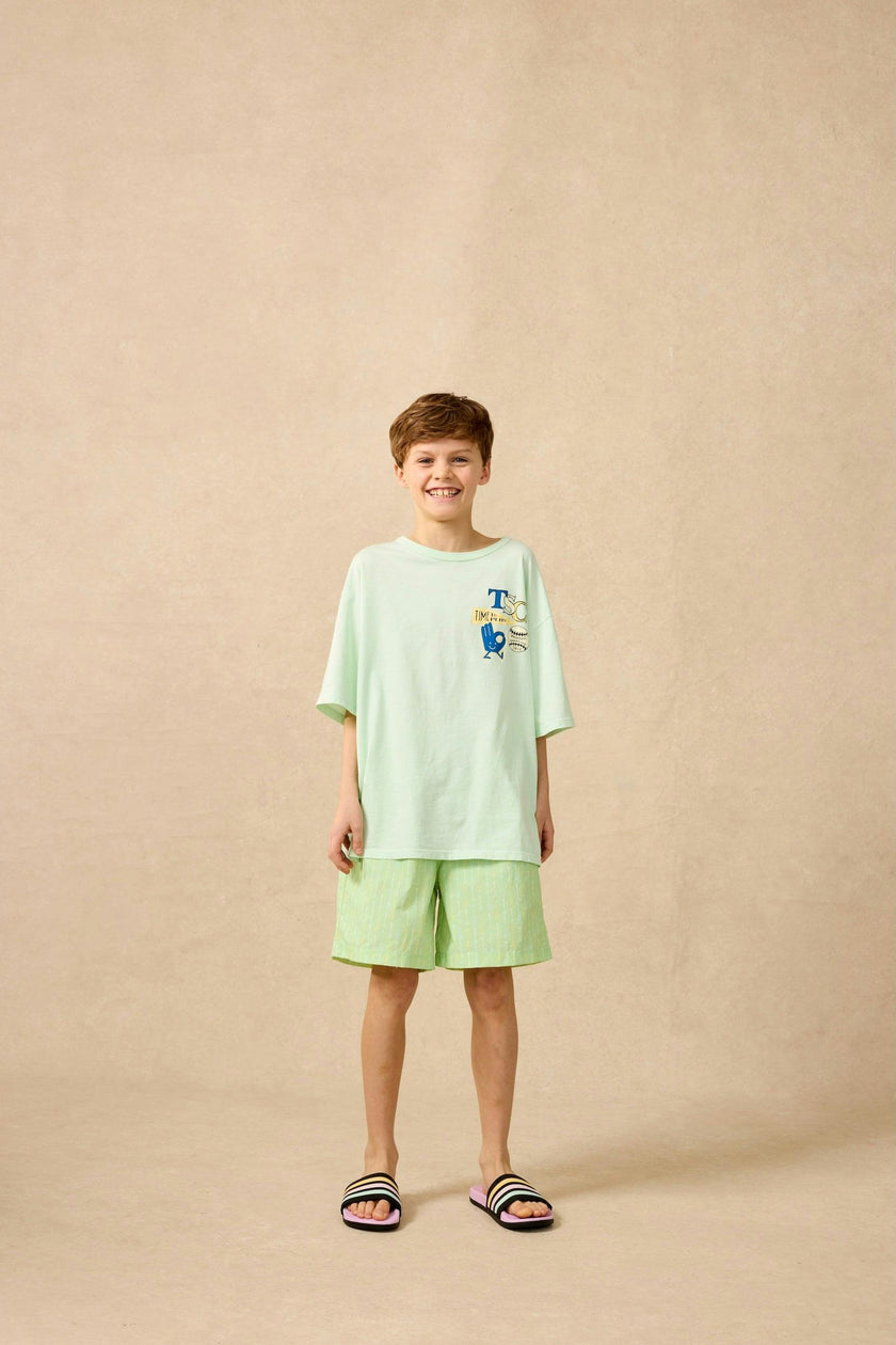 Organic Sunday Tee in Frosty Jade