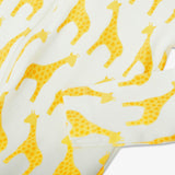Baby organic zip footie in animal friends