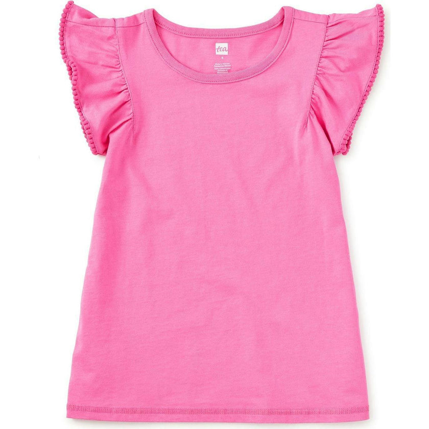Pom-Pom Flutter Top, Pink