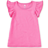 Pom-Pom Flutter Top, Pink