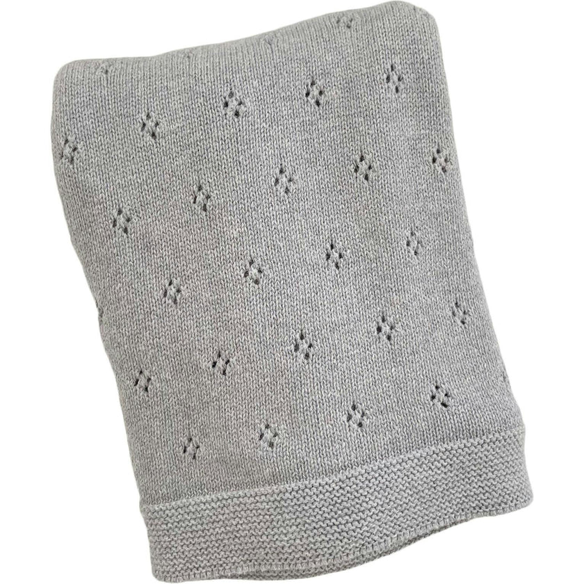 Heirloom Pique Blanket, Blush | Organic Cotton