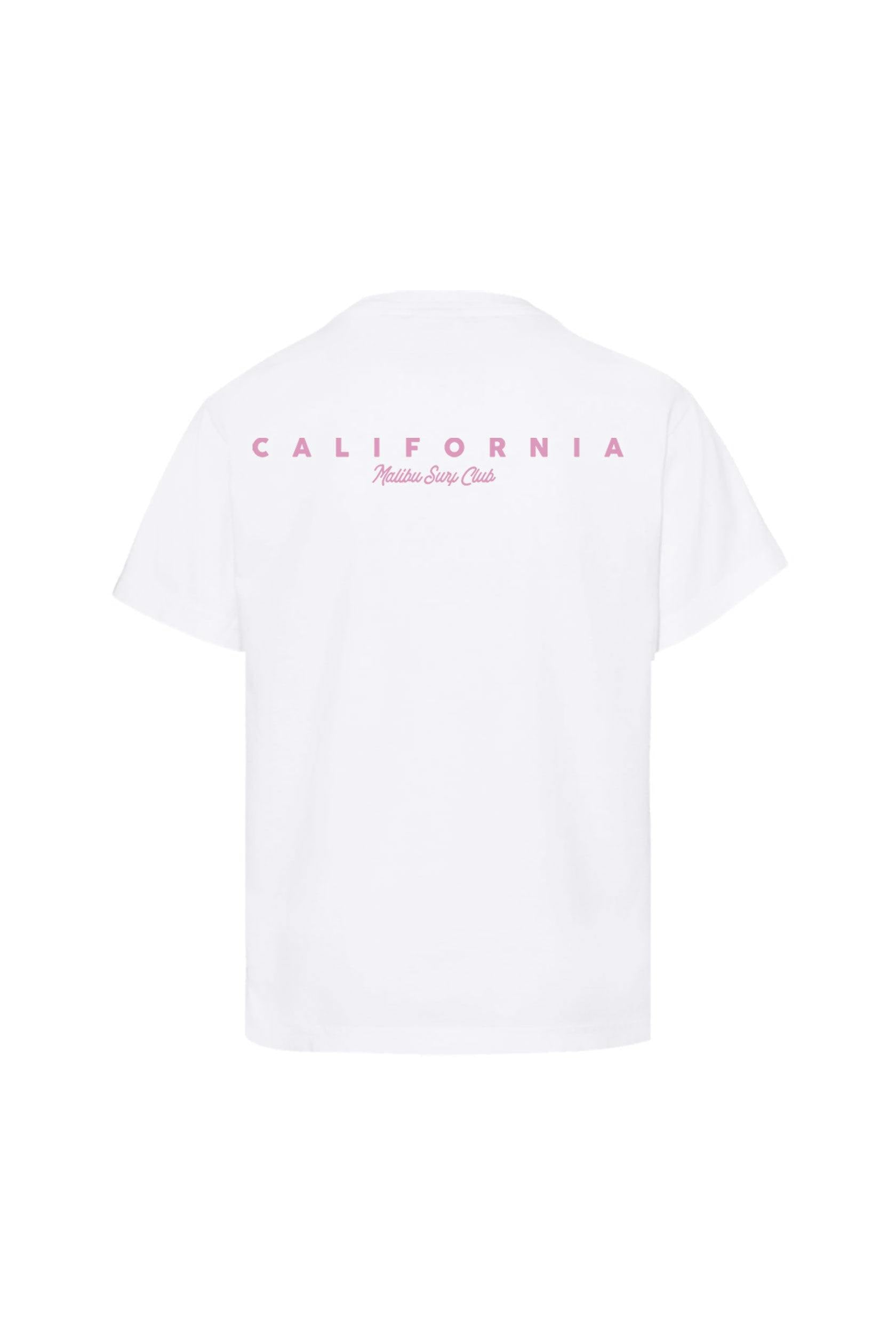Kids White Malibu T-shirt-Unisex