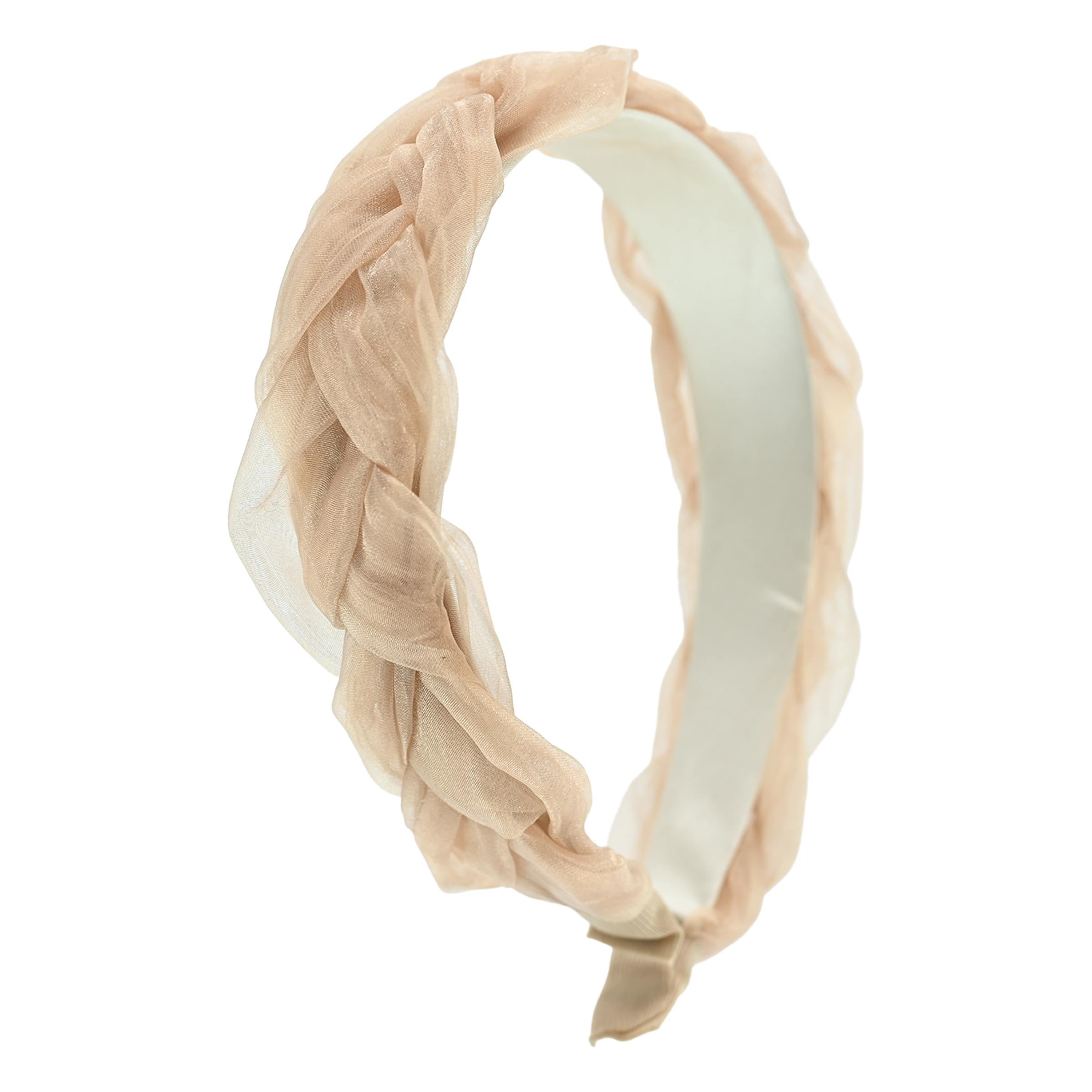Multicolored Braided Tulle Headband