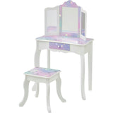 Starry Sky Print Gisele Medium Vanity - White/Lavender