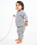 Andy Baby Legging, Navy Stripe