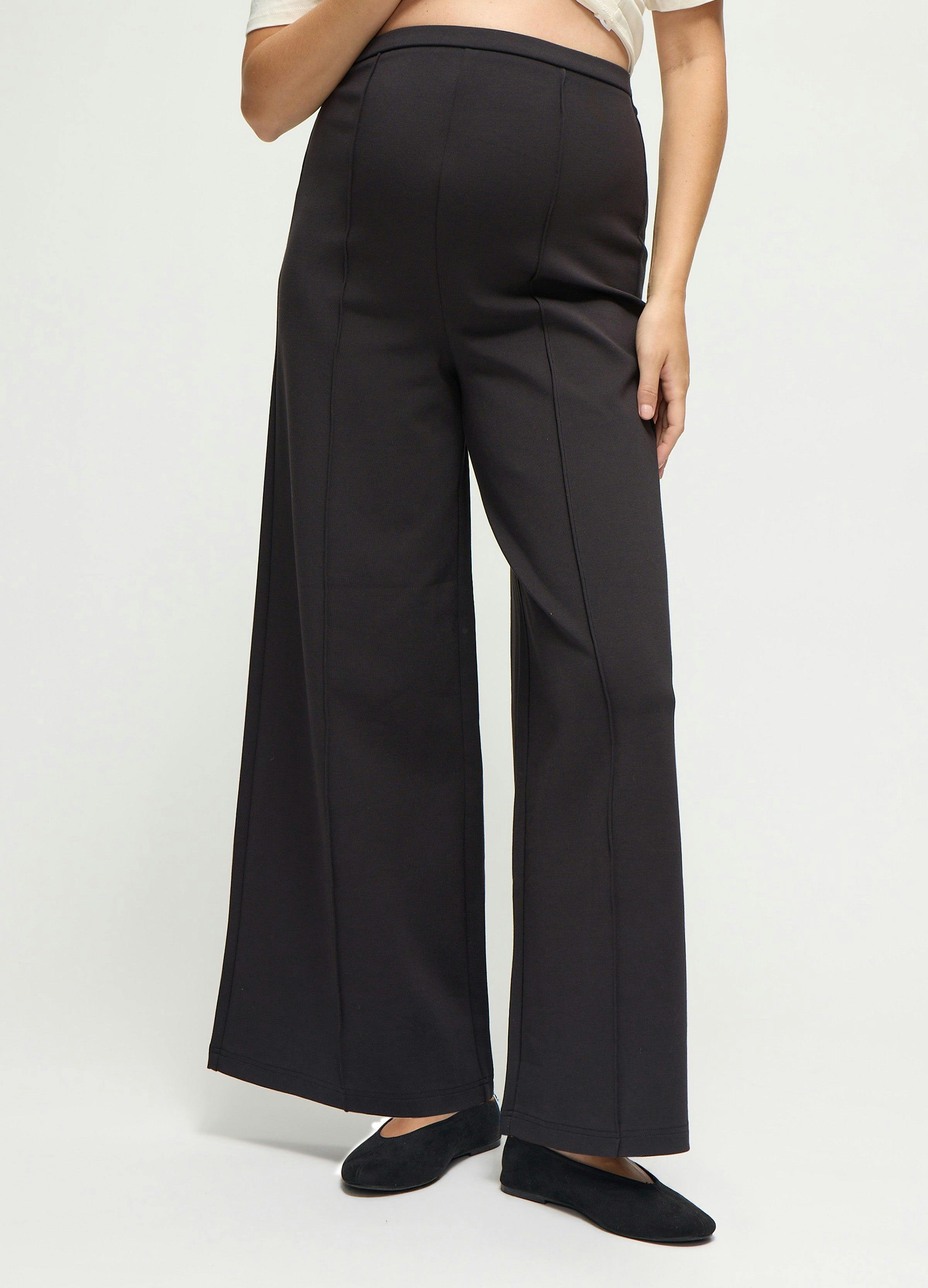 Flare Ponte Knit Maternity Pants