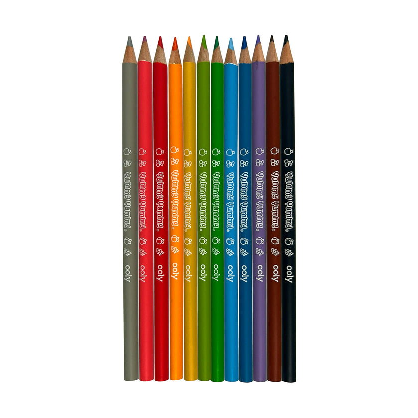 Yummy Yummy Fruit Scented Colored Pencils - Set of 12
