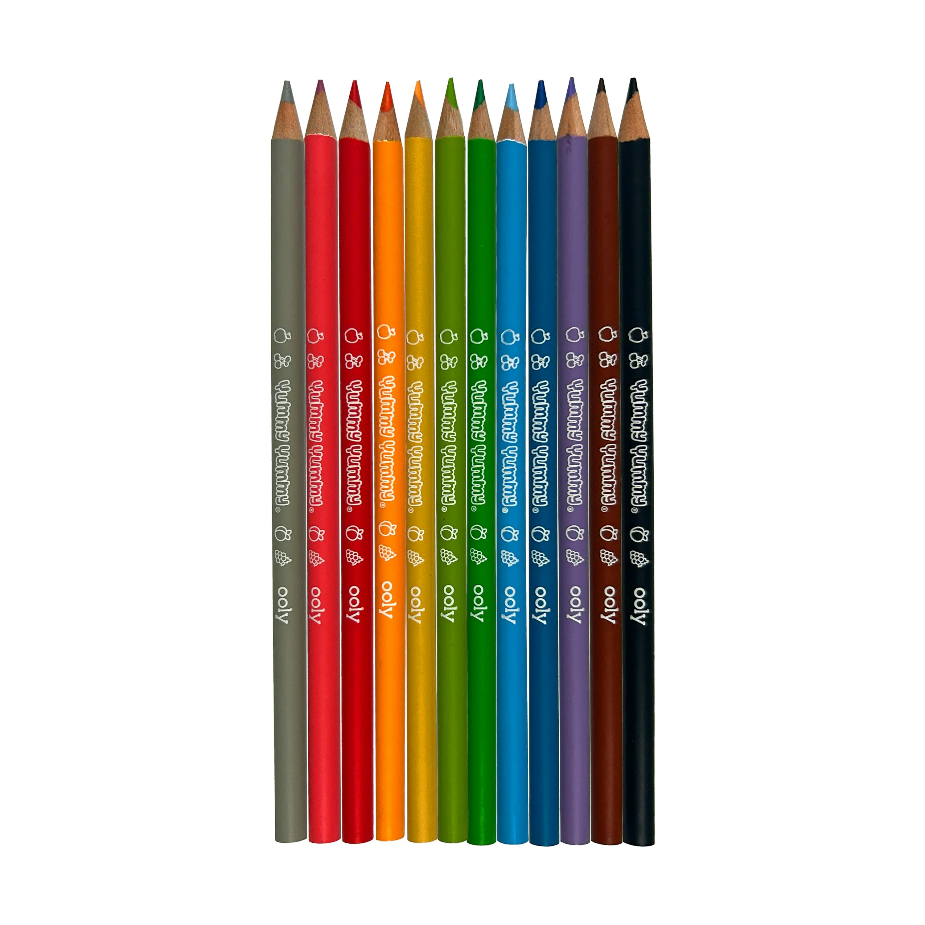 Yummy Yummy Fruit Scented Colored Pencils - Set of 12