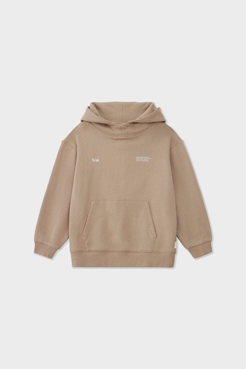 Relaxed Organic Cotton Hoodie With Print