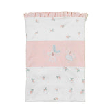 White & Pink Baby Blanket