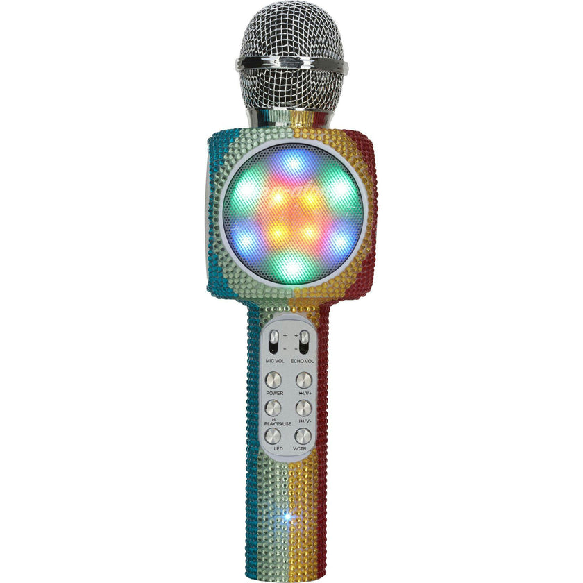 Sing a Long Rainbow Bling Karaoke Bluetooth Microphone
