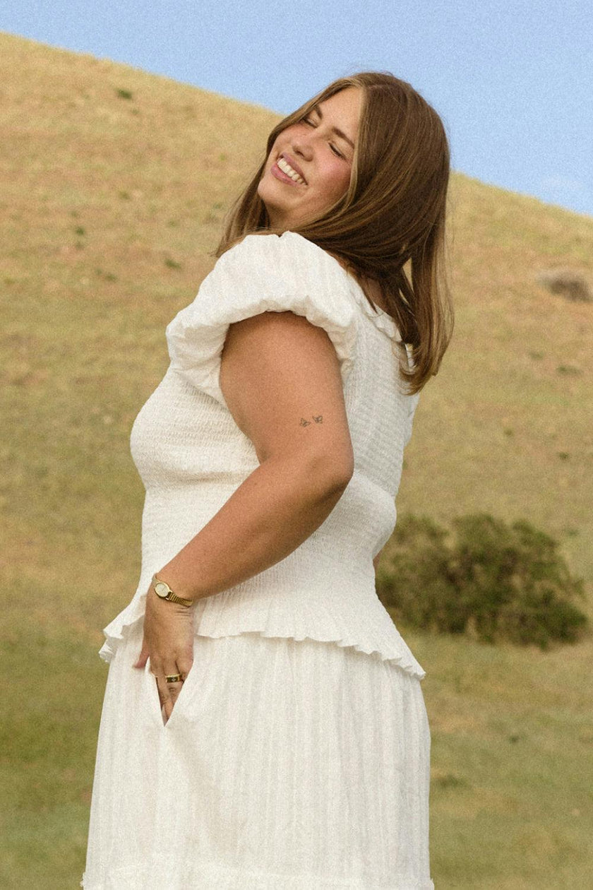 Annalise Top in Reverie Dobby
