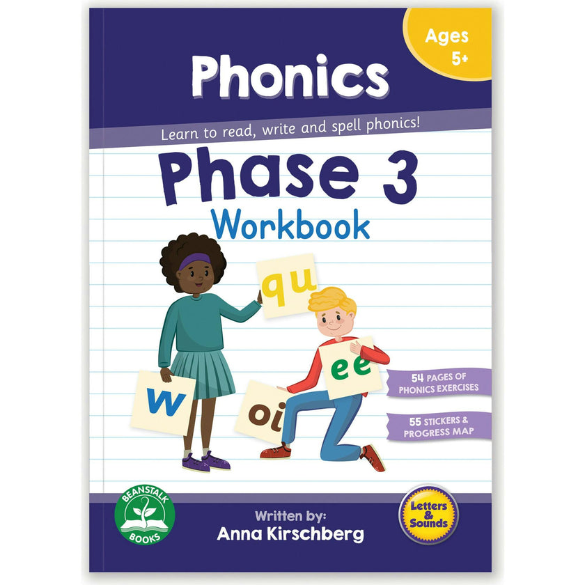 Phase 3 Phonics Educational Learning Workbook