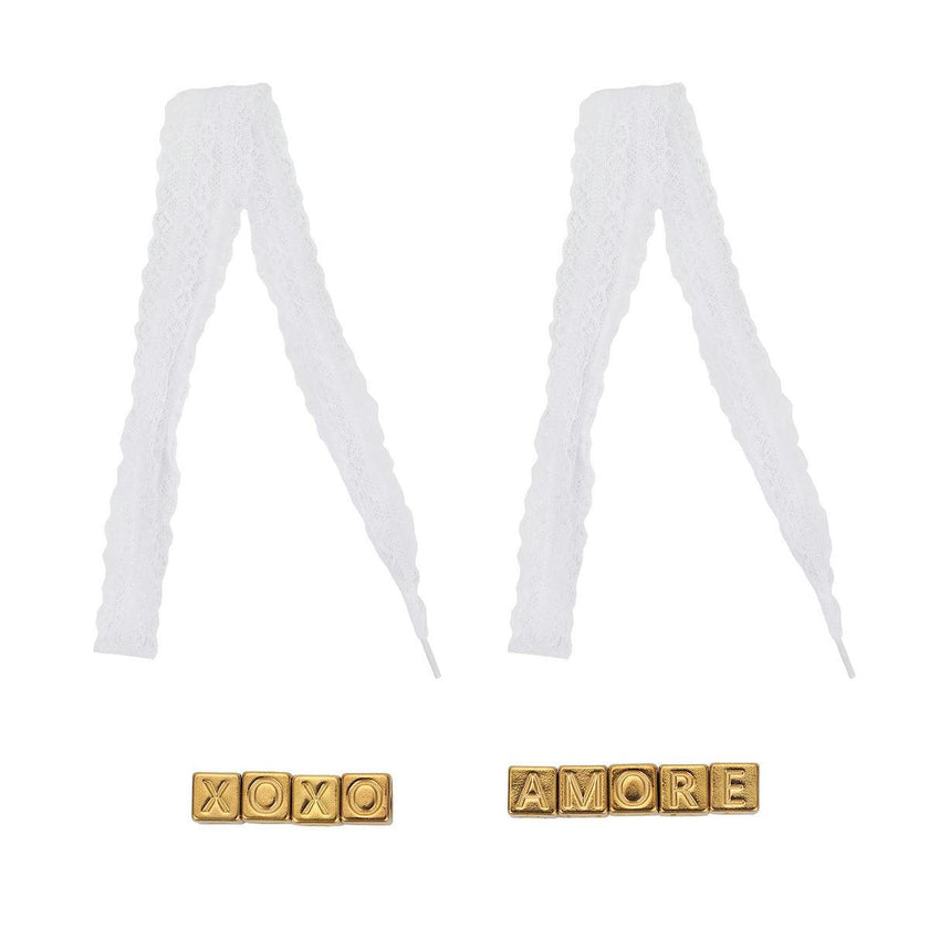 XOXO Shoe Lace & Charm Set