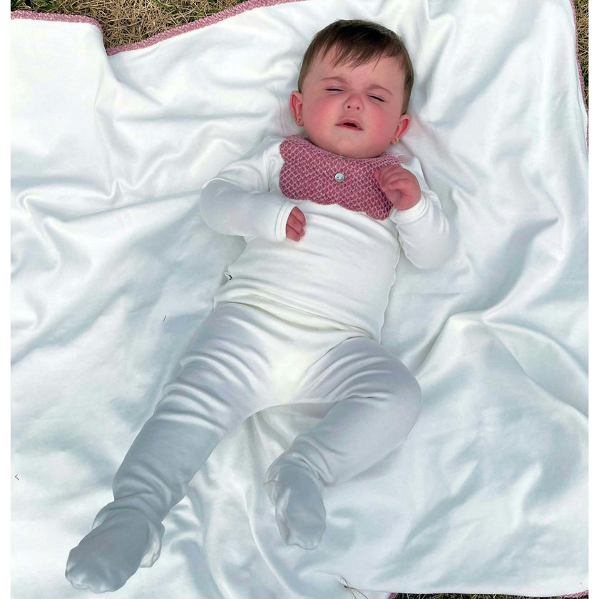 Velour Bib Girls Long Sleeve Footie
