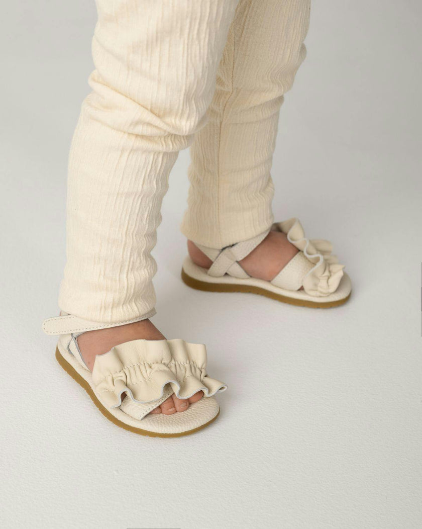 Yine Sandals | Off White Leather