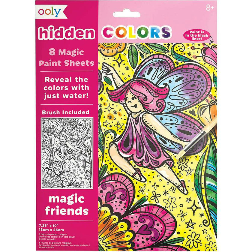 Hidden Colors Magic Paint Sheets - Magic Friends