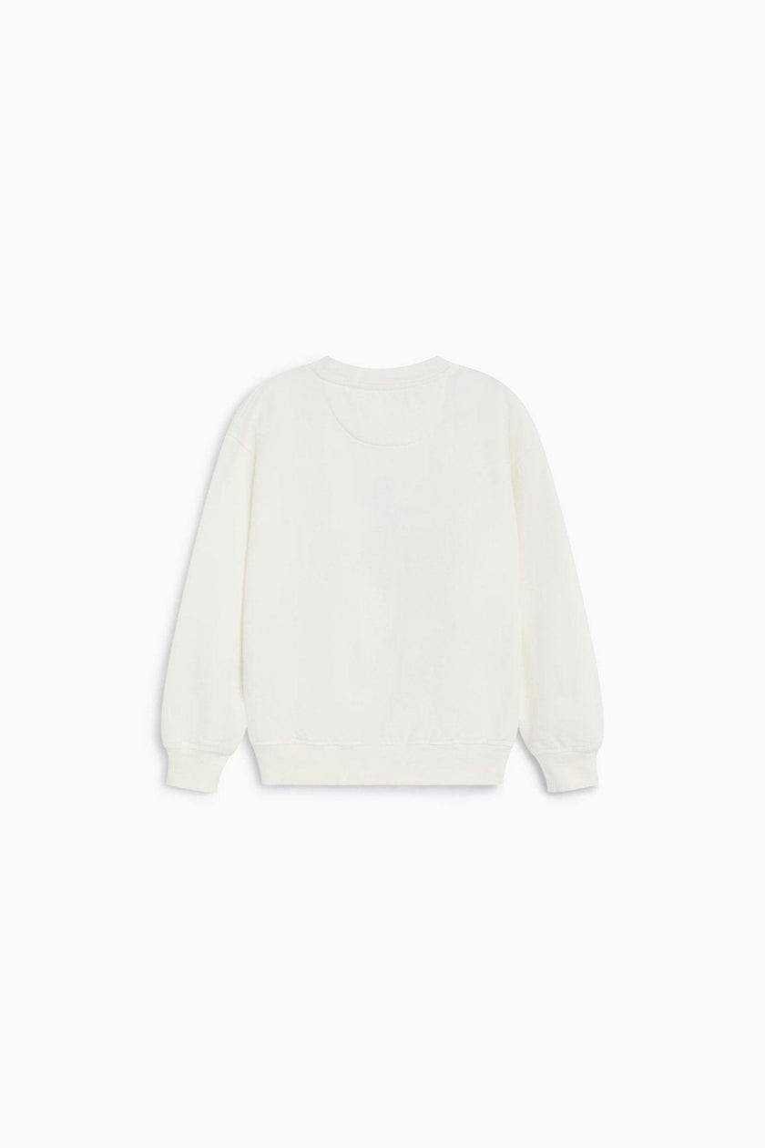 Smiley Sweatshirt Whisper White