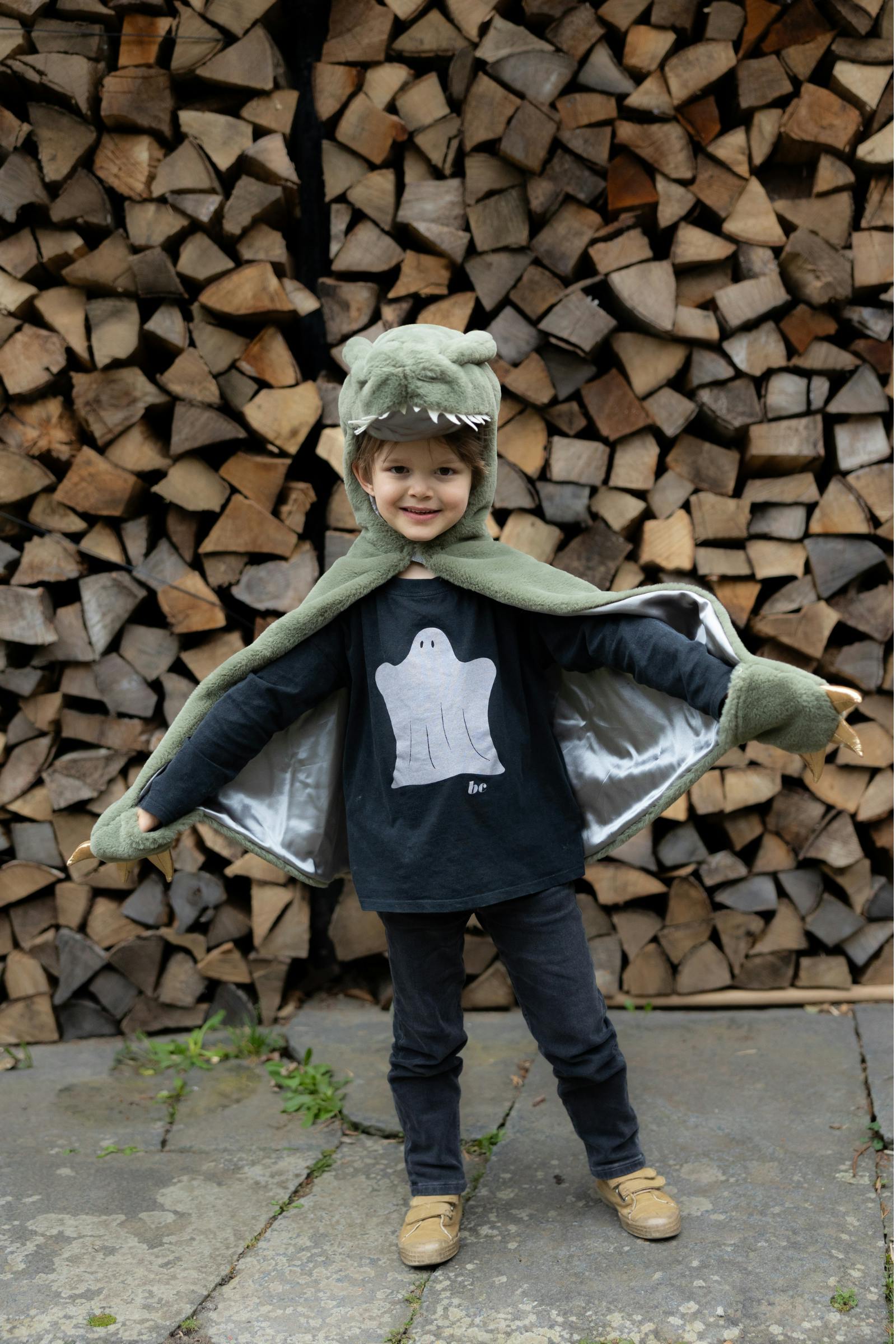 Green T-Rex Cuddle Cape