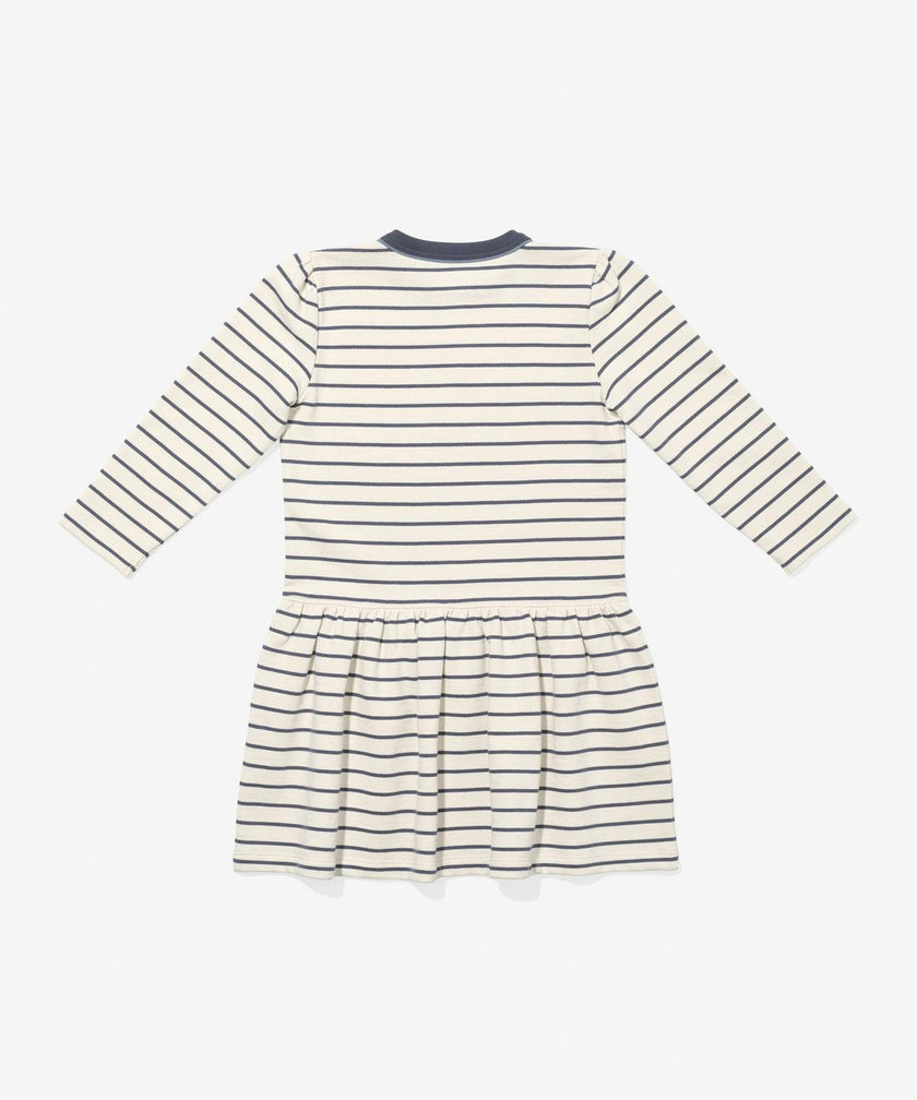 Isla Sweatshirt Dress, Navy French Stripe