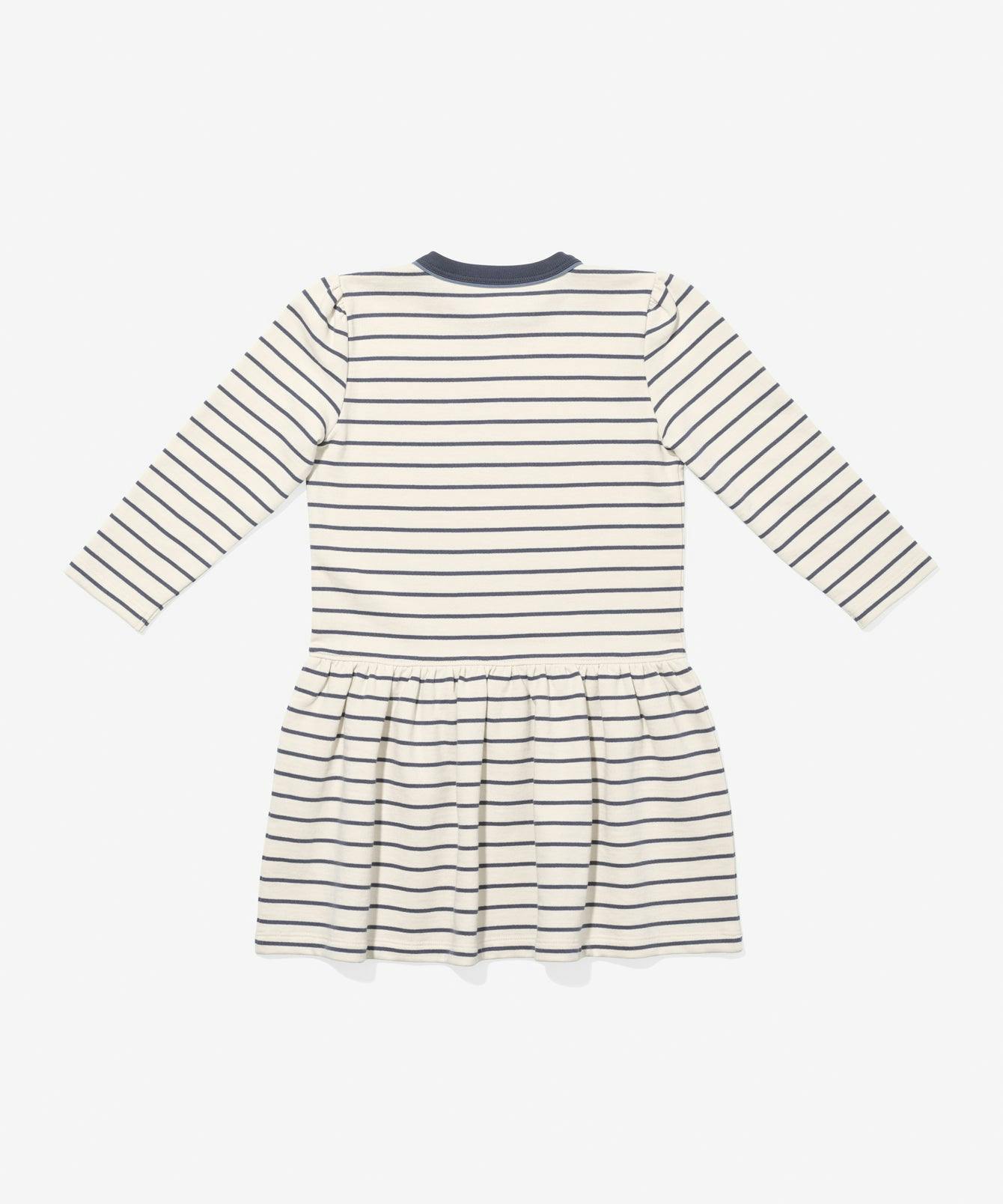 Isla Sweatshirt Dress, Navy French Stripe